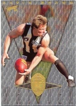 1998 Select Medal Card (MC4) Gavin Brown Collingwood