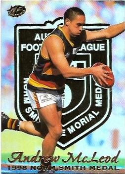 1999 Select Medal Card (MC3) Andrew McLeod Adelaide