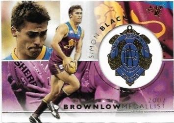 2003 Select Select Medal Card (MC1) Simon Black Brisbane
