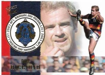 2004 Select Medal Card (MC2) Mark Riccuito Adelaide
