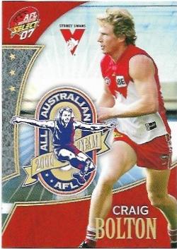 2007 Select Supreme All Australian (AA4) Craig Bolton Sydney