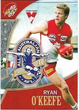 2007 Select Supreme All Australian (AA12) Ryan O’Keefe Sydney