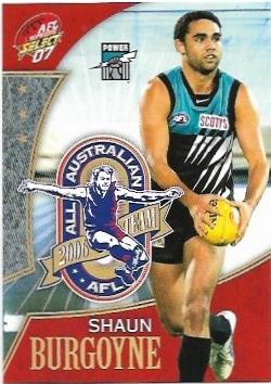2007 Select Supreme All Australian (AA19) Shaun Burgoyne Port Adelaide
