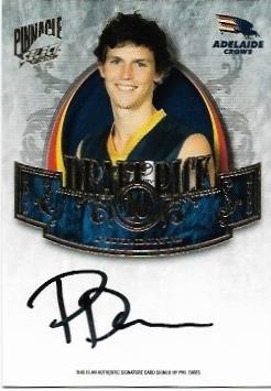 2009 Select Pinnacle Draft Pick Signature (DP10) Phil Davis Adelaide 399/400