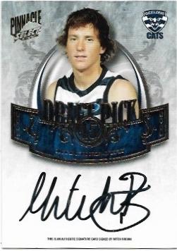 2009 Select Pinnacle Draft Pick Signature (DP15) Mitch Brown Geelong 218/400