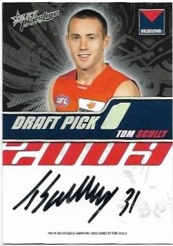 2010 Select Prestige Draft Pick Signature (DP1) Tom Scully Melbourne 094/400