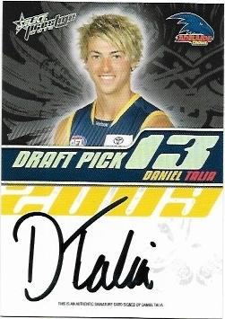 2010 Select Prestige Draft Pick Signature (DP13) Daniel Talia Adelaide 063/400