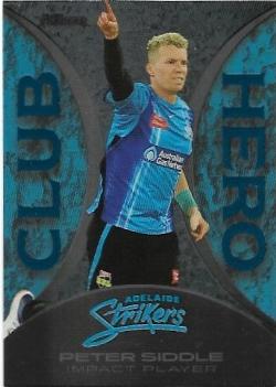2022/23 Cricket Traders Club Heroes Parallel (CHP 02) Peter Siddle Strikers 35/70
