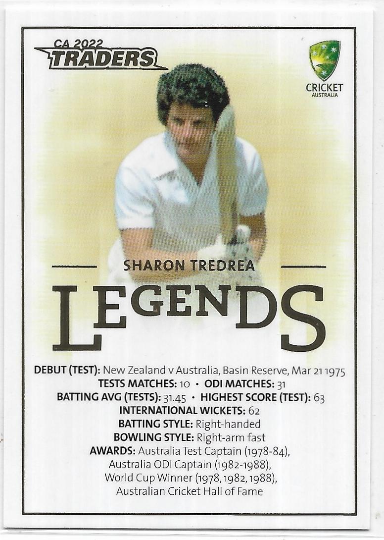 2022/23 Cricket Traders Legend Case Card (CCL6) Sharon Tredrea 02/50