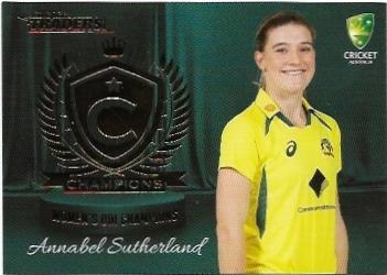 2022/23 Cricket Traders Champions (C 24) Annabel Sutherland Womens ODI Champions