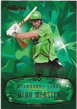2022/23 Cricket Traders Mojo Emerald (ME112) Beau Webster Stars 11/30