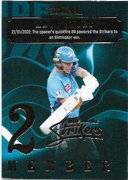 2022/23 Cricket Traders Season To Remember (STR 03) Matt Short Strikers
