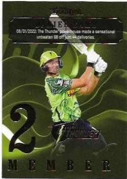 2022/23 Cricket Traders Season To Remember (STR 24) Daniel Sams Thunder