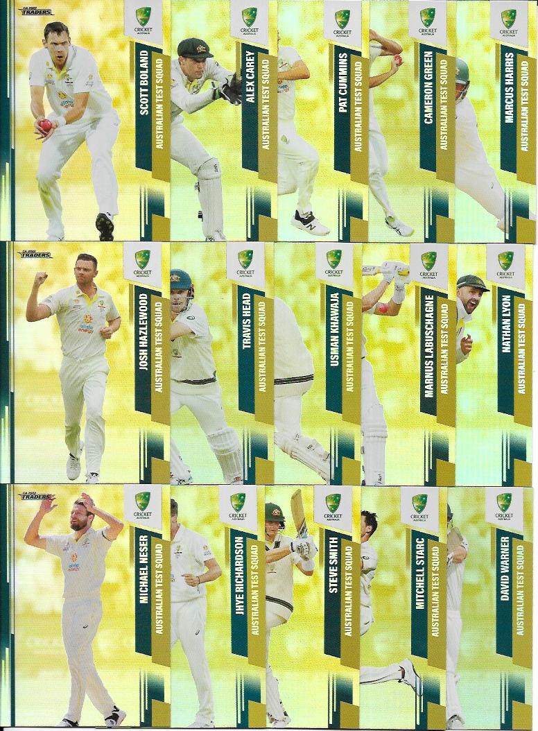 2022/23 Cricket Traders Silver Special Team Set – Australian Test Squad