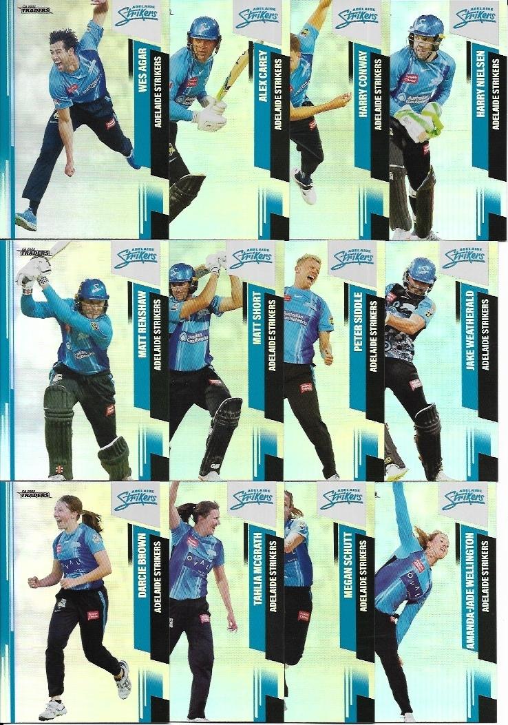 2022/23 Cricket Traders Silver Special Team Set – Adelaide Strikers