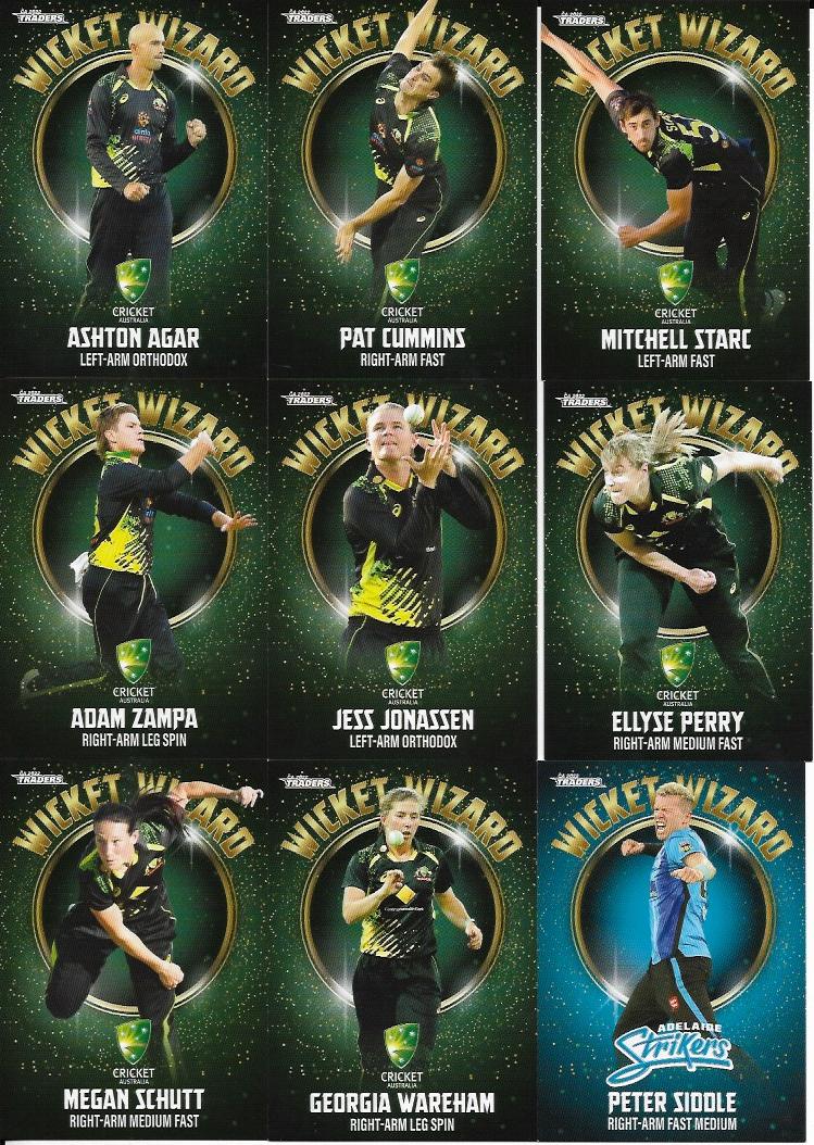 2022/23 Cricket Traders Wicket Wizard Full Set (24 Cards)