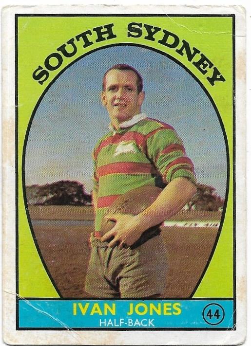 1968A Scanlens Rugby League (44) Ivan Jones South Sydney