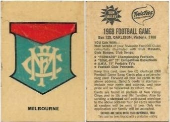 1968 Twisties Logo – Melbourne (Reverse – You Can Win)