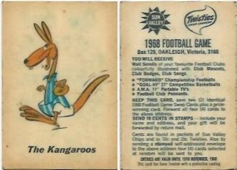 1968 Twisties Mascot – North Melbourne