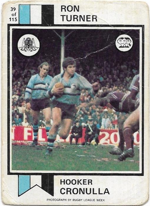 1974 Scanlens Rugby League (39) Ron Turner Canterbury