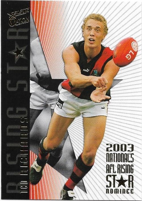 2004 Select Ovation Rising Star (RS15) Ted Richards Essendon