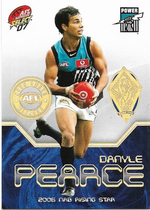 2007 Select Supreme Medal Card (MC4) Danye Pearce Port Adelaide
