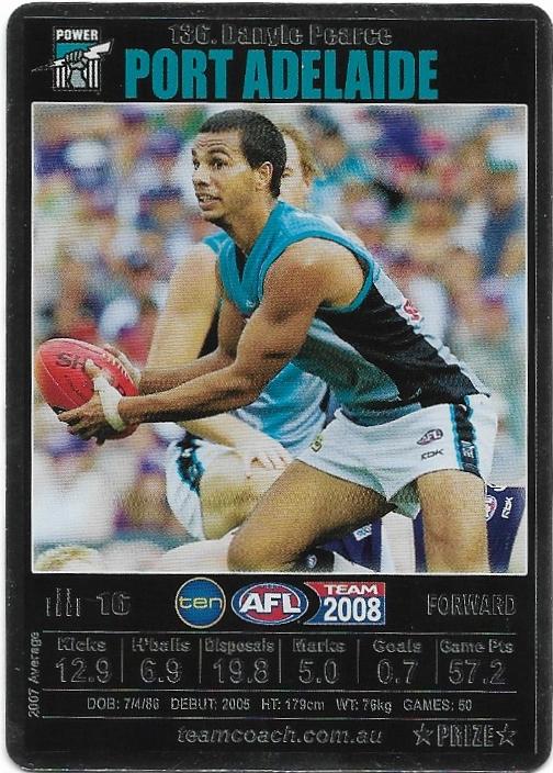 2008 Teamcoach Prize (136) Danyle Pearce Port Adelaide