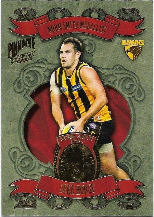 2009 Select Pinnacle Medal Card (MC3) Luke Hodge Hawthorn