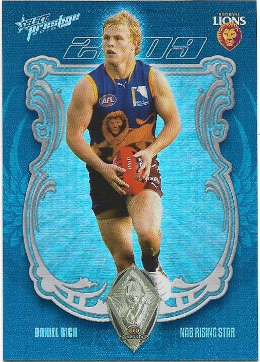 2010 Select Prestige Medal Card (MC4) Daniel Rich Brisbane