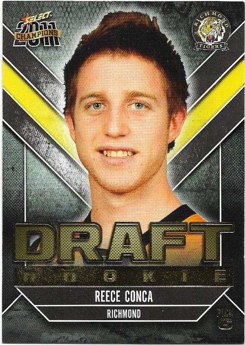2011 Select Champions Draft Rookie (DR6) Reece Conca Richmond