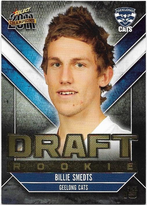 2011 Select Champions Draft Rookie (DR15) Billie Smedts Geelong
