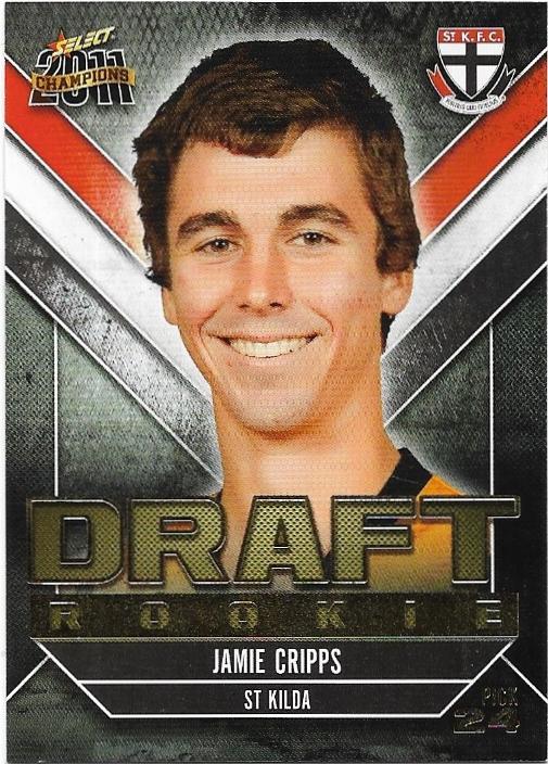 2011 Select Champions Draft Rookie (DR24) Jamie Cripps St. Kilda