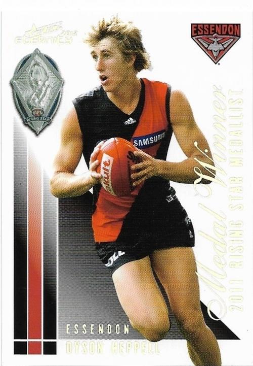 2012 Select Eternity Medal Card (MW4) Dyson Heppell Essendon