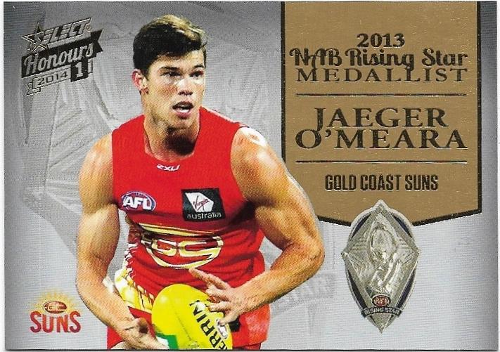 2014 Select Honours 1 Medal Card (MW4) Jaeger O’Meara Gold Coast