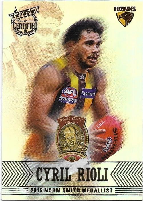 2016 Select Certified Medal Card (MW3) Cyril Rioli Hawthorn