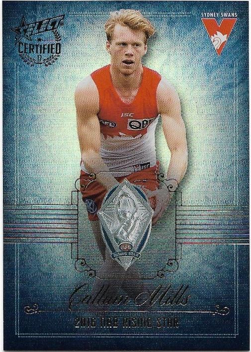 2017 Select Certified Medal Card (MW4) Callum Mills Sydney