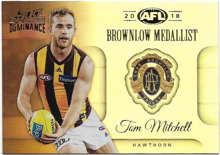 2019 Select Dominance Medal Card (MW1) Tom Mitchell Hawthorn