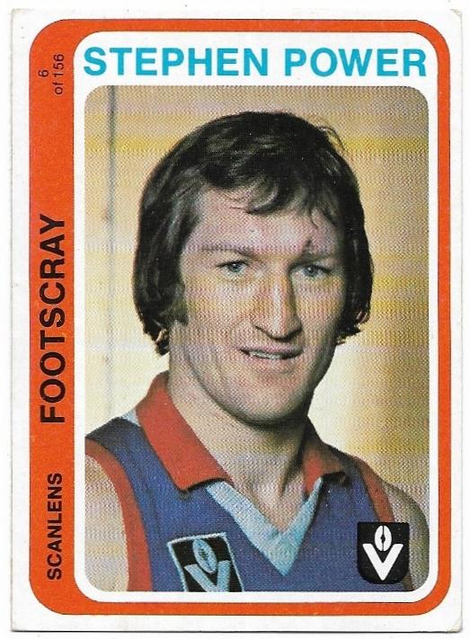 1979 Scanlens (6) Stephen Power Footscray
