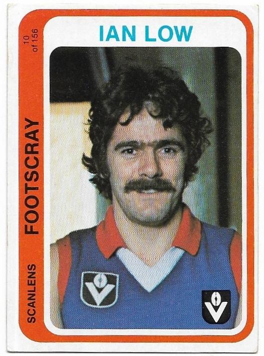 1979 Scanlens (10) Ian Low Footscray