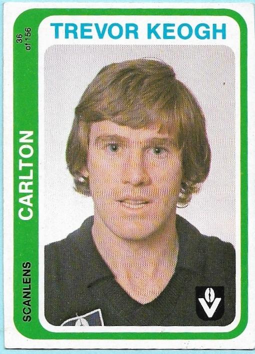 1979 Scanlens (36) Trevor Keogh Carlton