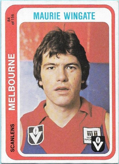 1979 Scanlens (84) Maurie Wingate Melbourne