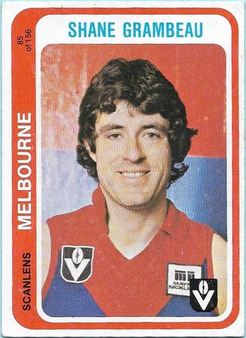1979 Scanlens (85) Shane Grambeau Melbourne