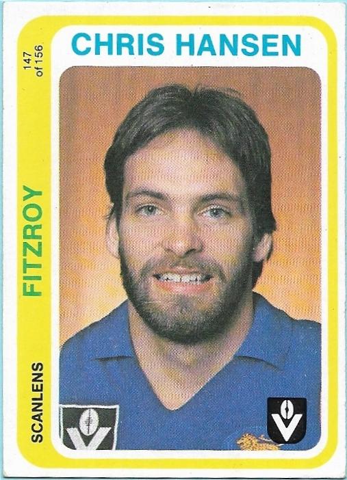 1979 Scanlens (147) Chris Hansen Fitzroy