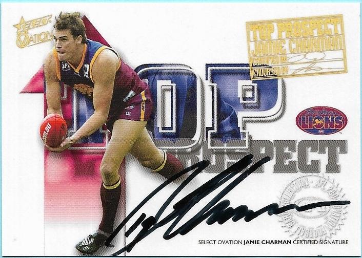 2004 Select Ovation Top Prospect Signatures (TP2) Jamie Charman Brisbane #400