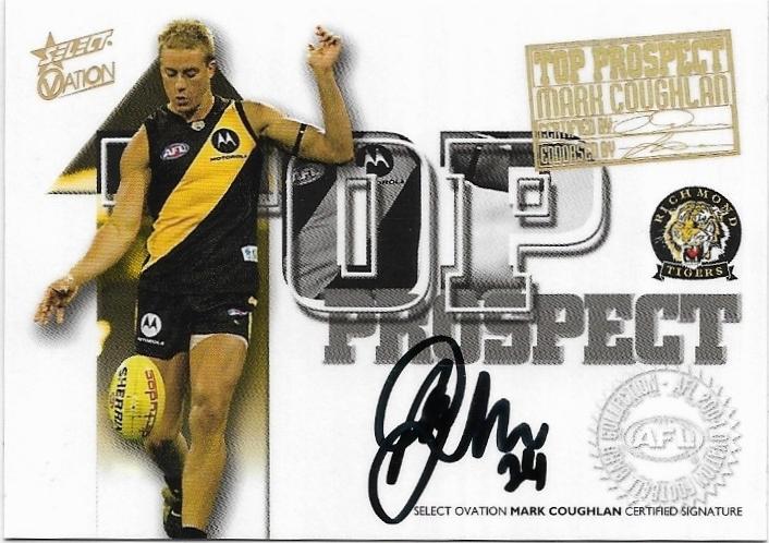 2004 Select Ovation Top Prospect Signatures (TP11) Mark Coughlan Richmond #012