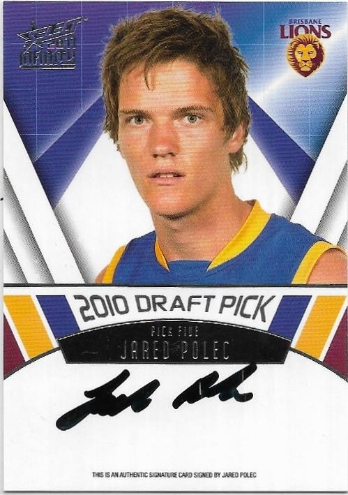 2011 Select Infinity Draft Pick Signature (DPS5) Jared Polec Brisbane 162/275