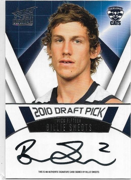 2011 Select Infinity Draft Pick Signature (DPS15) Billie Smedts Geelong 154/275