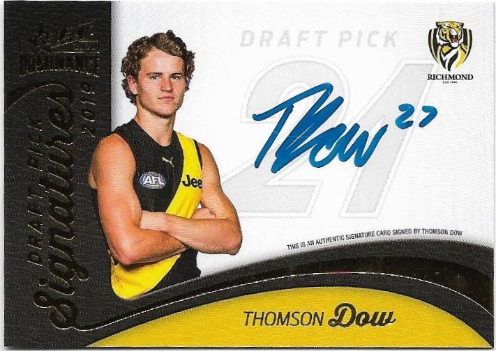 2020 Select Dominance Draft Pick Signature (DPS14) Thomas Dow 041/175