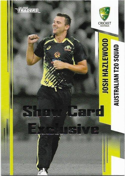 2022 / 23 CA Traders Show Card Exclusive (033) Josh Hazelwood Australian T20 Squad