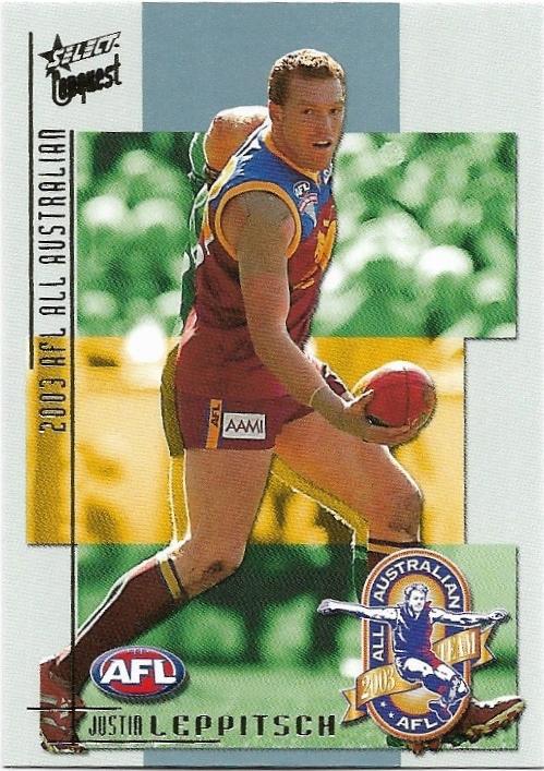 2004 Select Conquest All Australian (AA5) Justin Leppitsch Brisbane